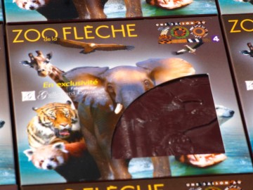tablette de chocolat "une saison au zoo"