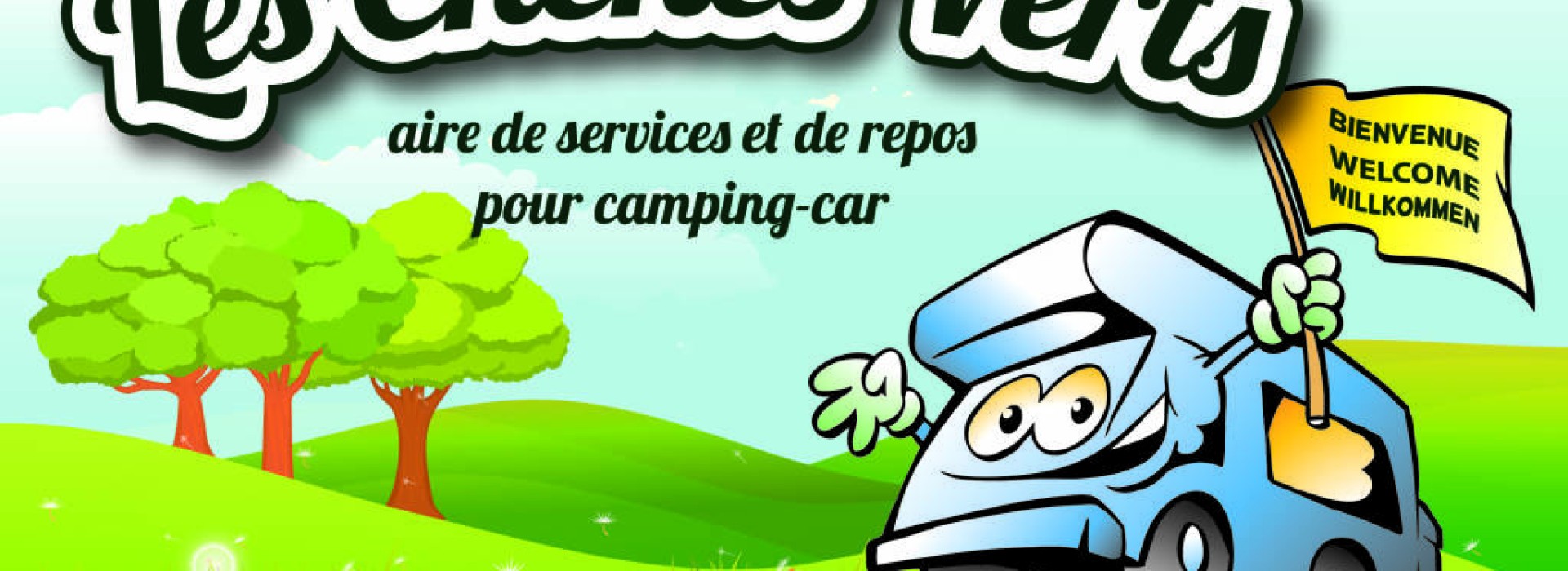 AIRE DES CHENES VERTS - AIRE DE STATIONNEMENT ET DE SERVICE CAMPING-CAR PRIVEE A BREM/MER